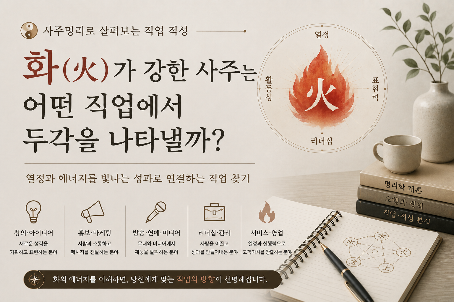 화가 강한 사주는 어떤 직업에서 두각이 나타날까?