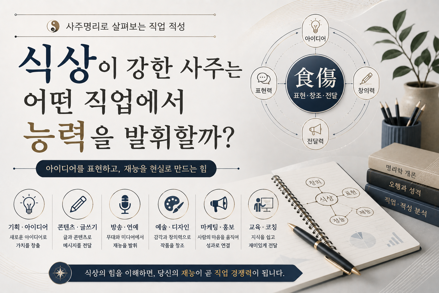 식상이 강한사주는 어떤 직업에서 능력이 발휘될까?