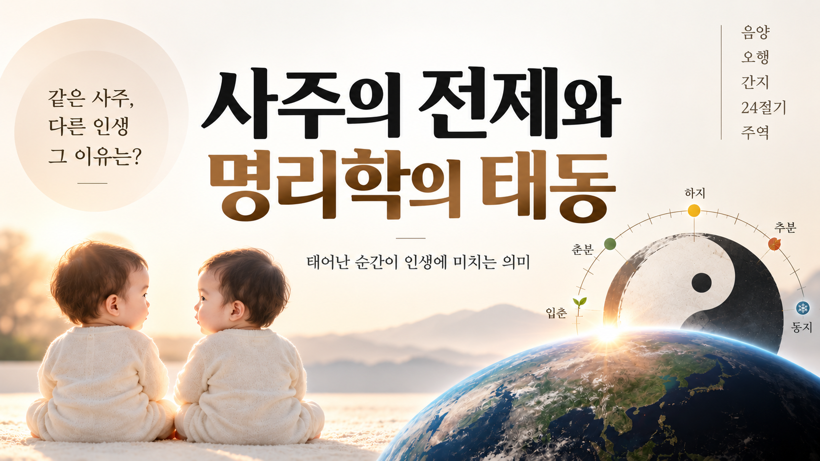 사주의 전제와 명리학의 태동