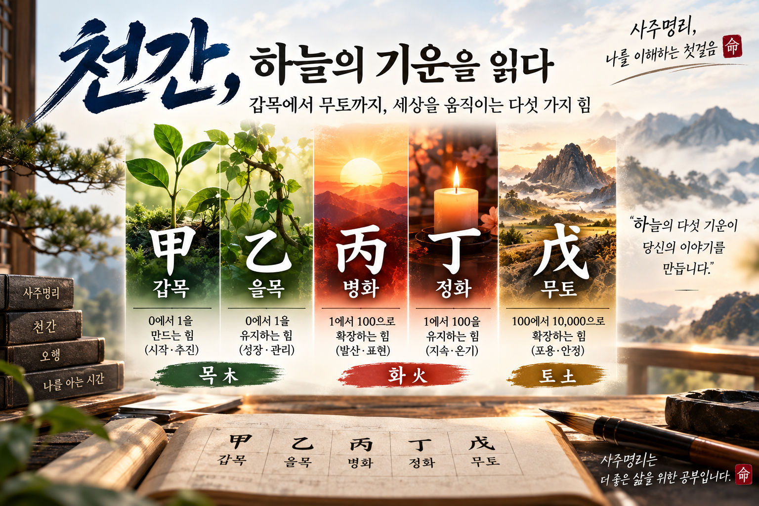 천간 갑목에서 무토까지