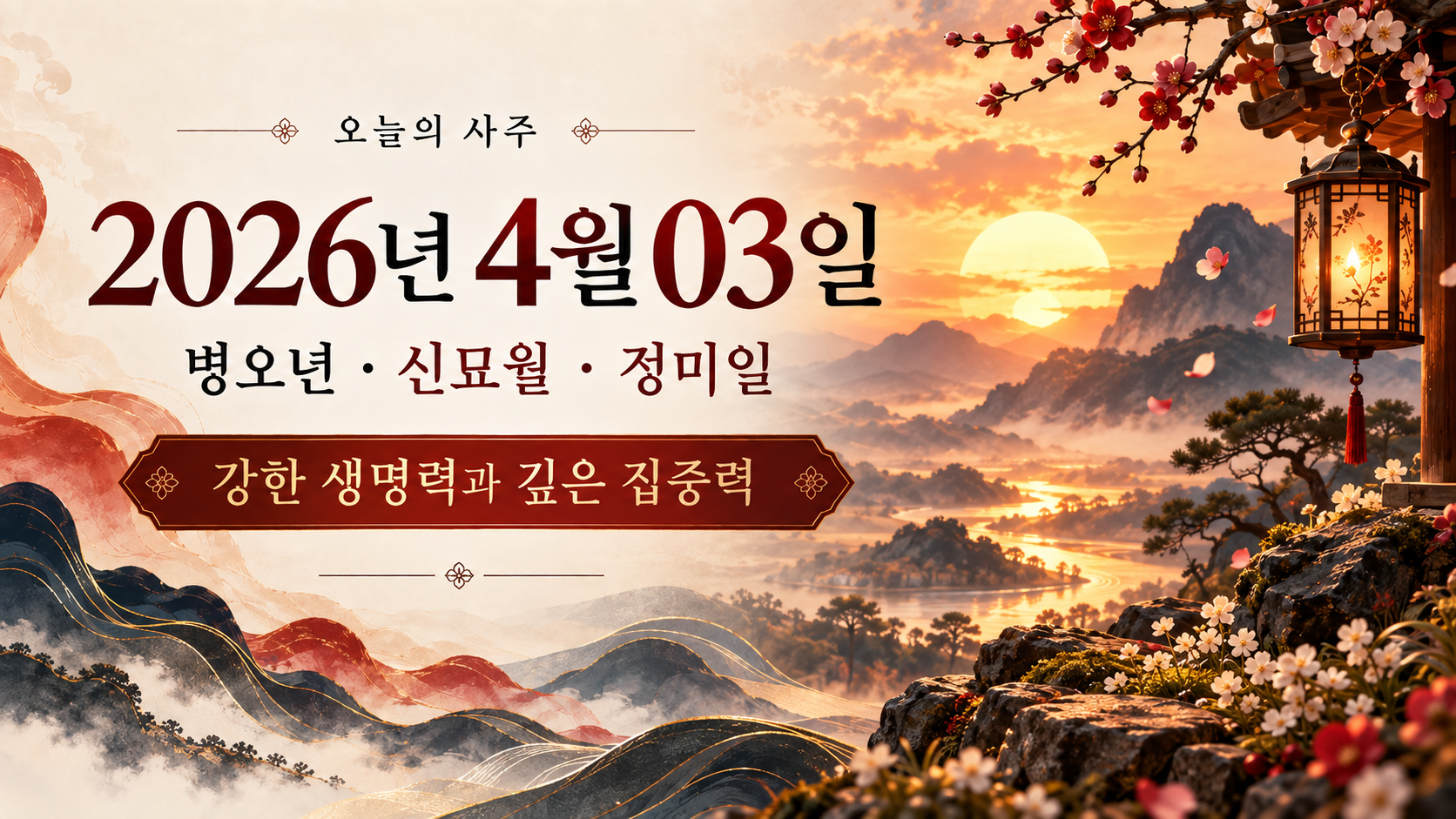 오늘의 사주 (정미일주)