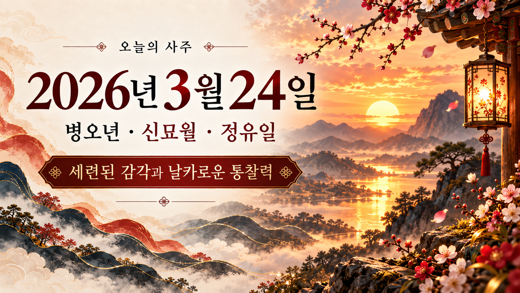오늘의 사주 (3월의 정유일주)