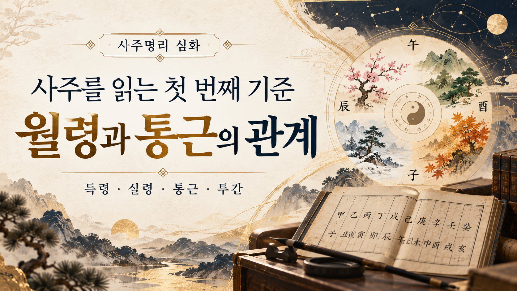 월령과 통근의 관계, 사주명리 고전 도감
